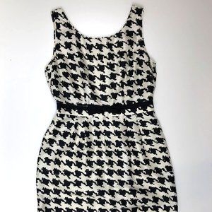 Kate Spade Lola Silk Houndstooth Dress